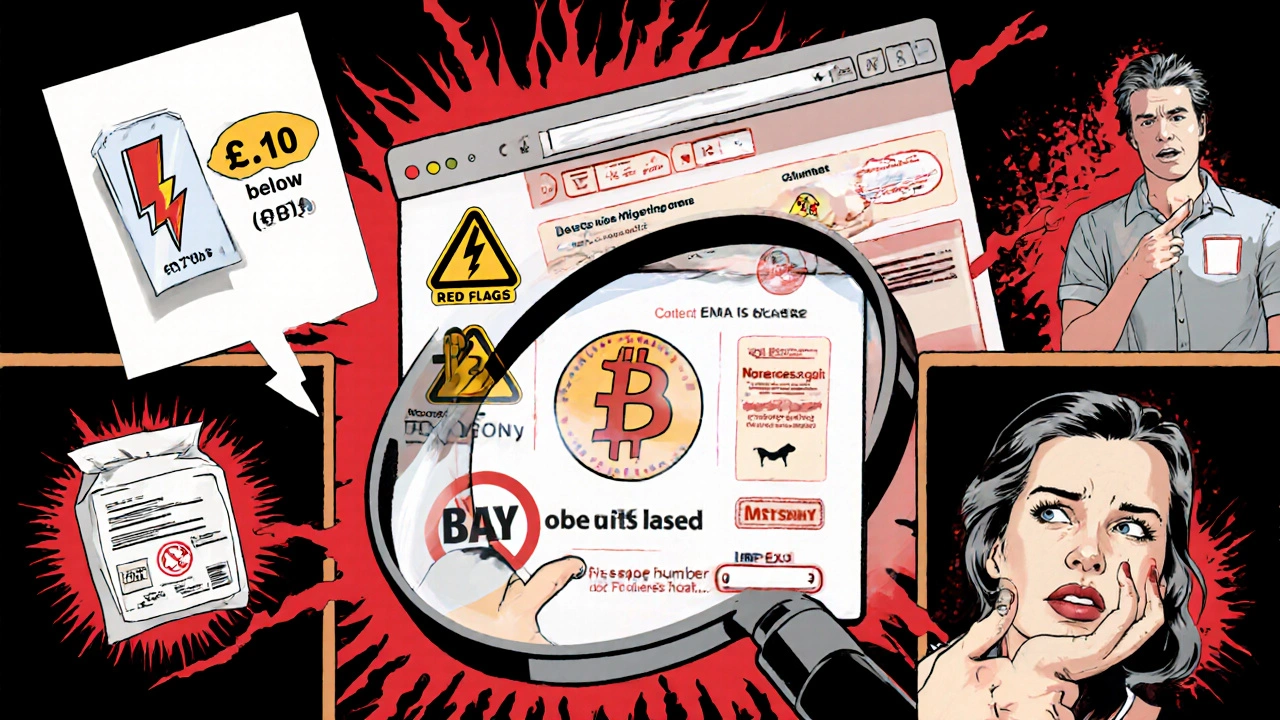 Comic panel showing red‑flag warnings when buying cheap Lasix online.