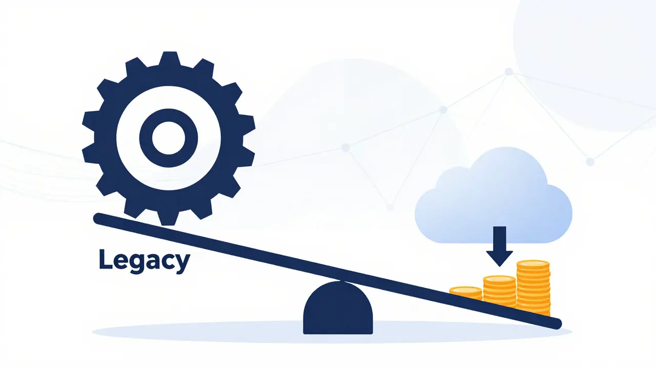 Scale tipping toward cloud computing and savings over legacy systems