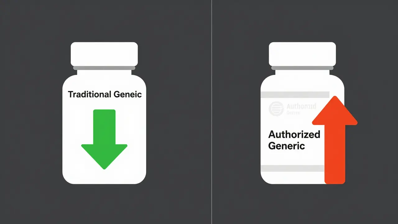 Comparison between traditional and authorized generic pills