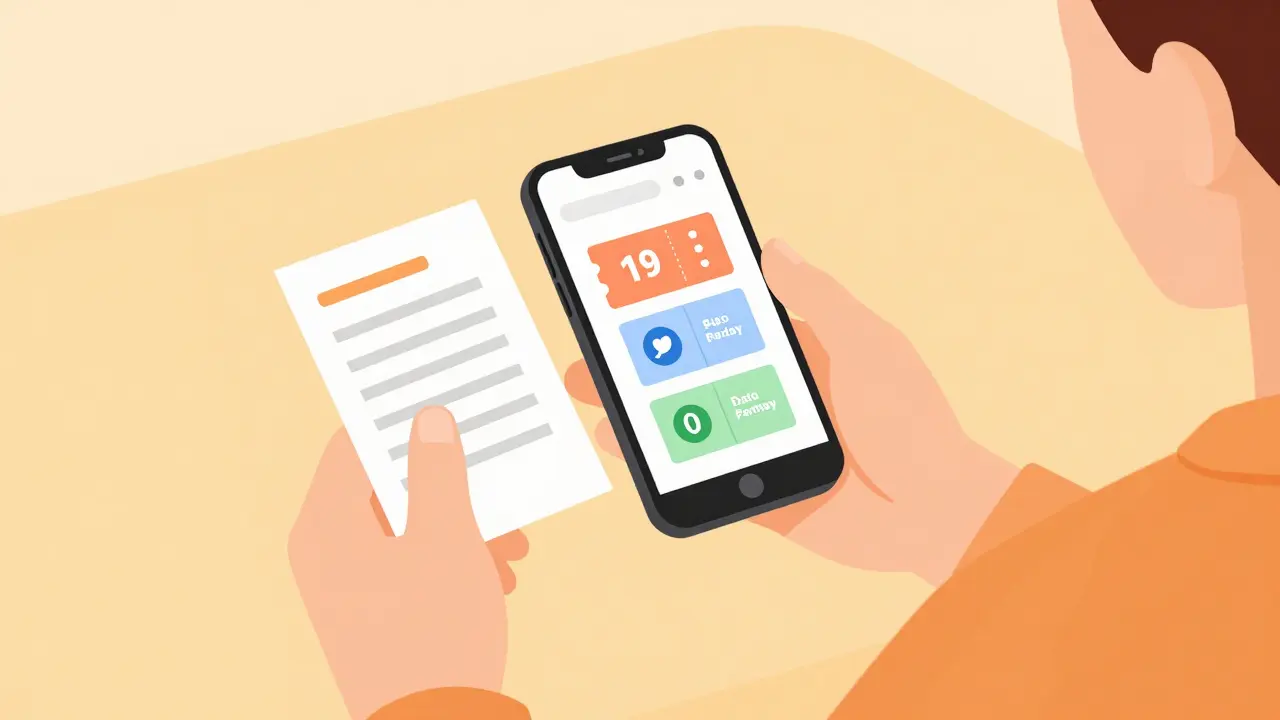 Person using smartphone to compare online pharmacy prices