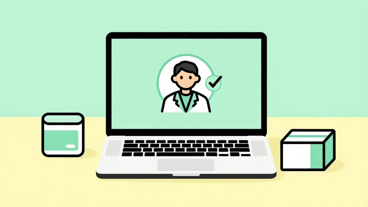 Telehealth consultation and medication delivery at home